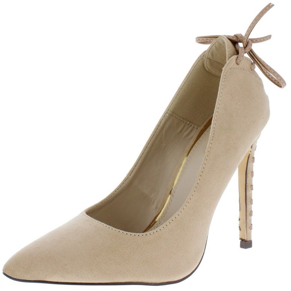 Nude Pointed Toe Heels